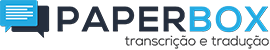 Paperbox – Serviços de transcrição e tradução Logo
